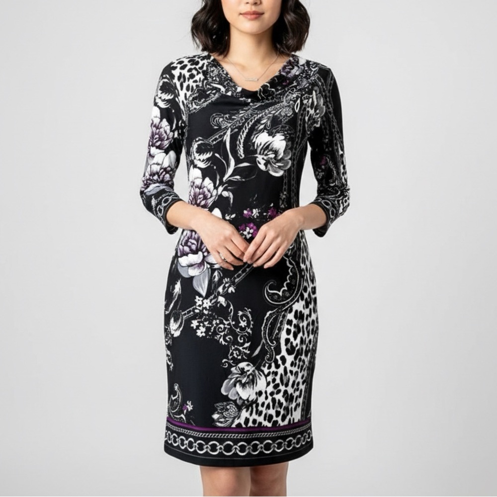 WHBM | Printed Body Con Dress Sz XXS